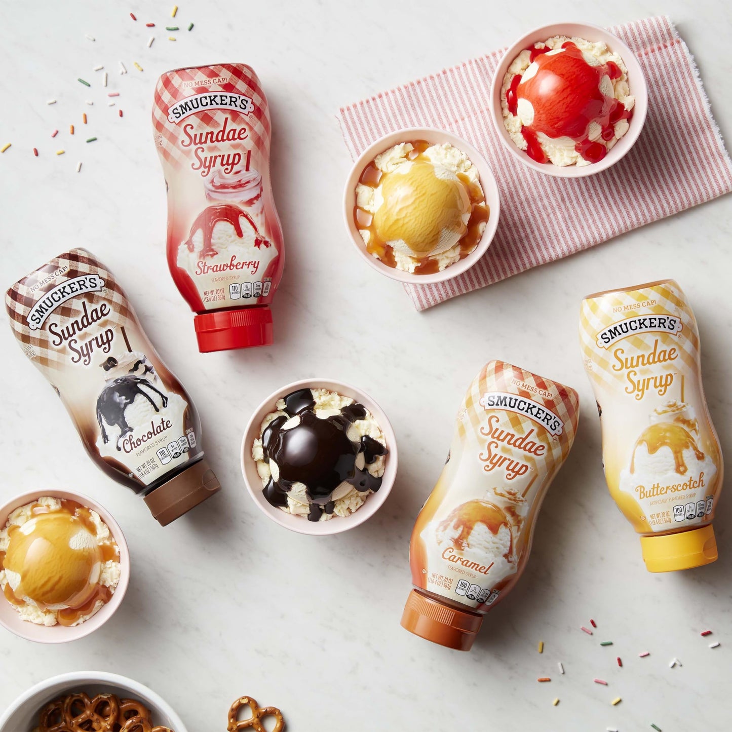 Smucker’s Drizzle Caramel Flavored Syrup, 20 Oz. Squeeze Bottle