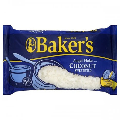 Baker's Sweetened Coconut Angel Flakes – lightly sweetened, soft coconut for baking