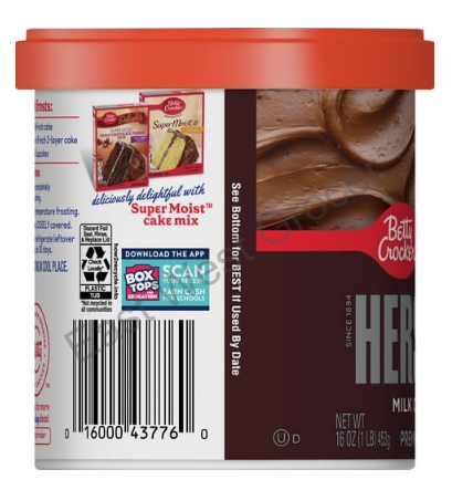 Imported from USA – Betty Crocker Hershey’s Milk Chocolate Frosting 453 g – Ready‑to‑Use Gluten‑Free Icing for Cakes, Cupcakes & Baking – Best Quality Chocolate Cake Topping UK