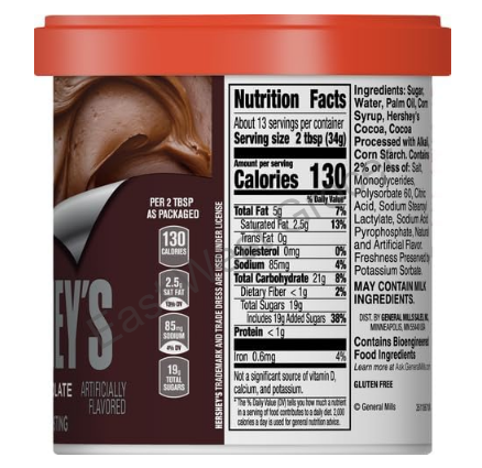 Imported from USA – Betty Crocker Hershey’s Milk Chocolate Frosting 453 g – Ready‑to‑Use Gluten‑Free Icing for Cakes, Cupcakes & Baking – Best Quality Chocolate Cake Topping UK