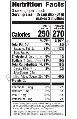 Imported USA – Betty Crocker Blueberry Muffin Mix Pouch 3 × 184 g – Easy‑Bake Classic American Muffins, Quick & Moist, Perfect UK Breakfast & Snack Pack