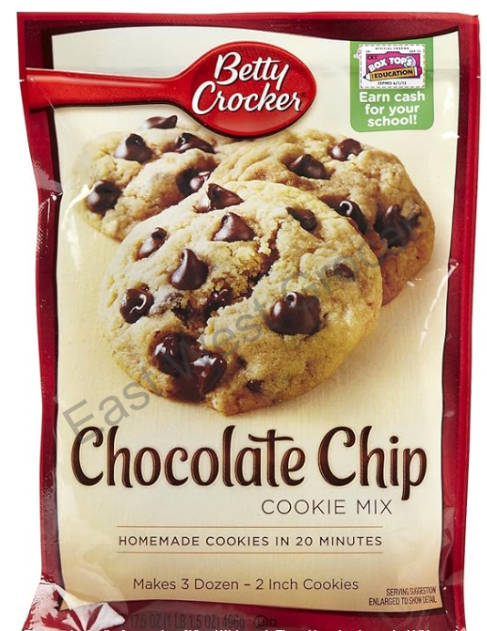 Betty Crocker Chocolate Chip Muffin Mix Pouch 3×184 g – Imported from USA - Easy Bake American Muffins, Soft & Chocolatey Snack for UK Breakfast & Lunchboxes