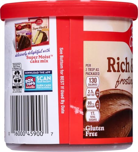 Betty Crocker Rich & Creamy Chocolate Frosting – Perfect for Cakes & Cupcakes