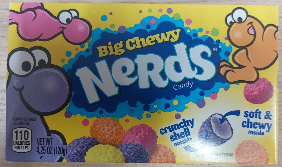 Chewy Nerds – bright fruity chewy and crunchy American sweets for sharing