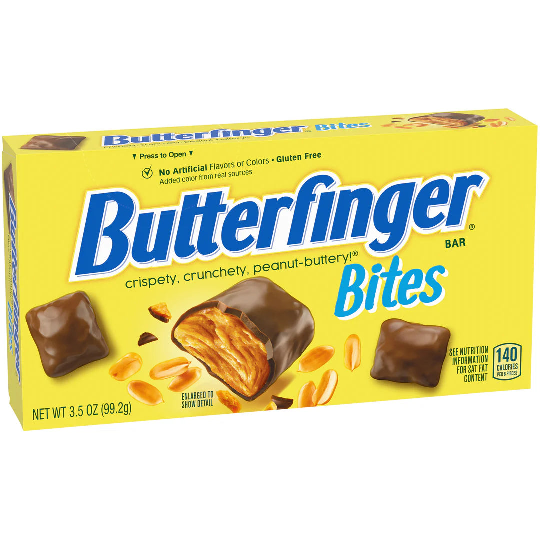 Butterfinger Unwrapped Minis Theatre Box – 79 g | Crunchy Peanut Butter + Milk Chocolate