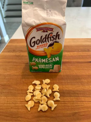 Parmesan Goldfish Baked Snack