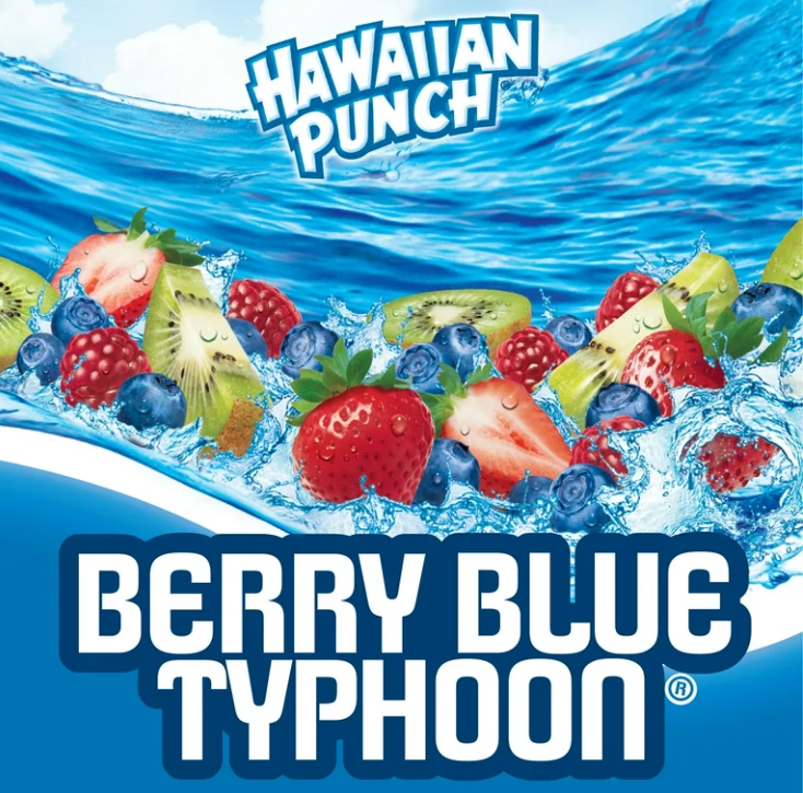 Hawaiian Punch Chews Bar Berry Blue Typhoon