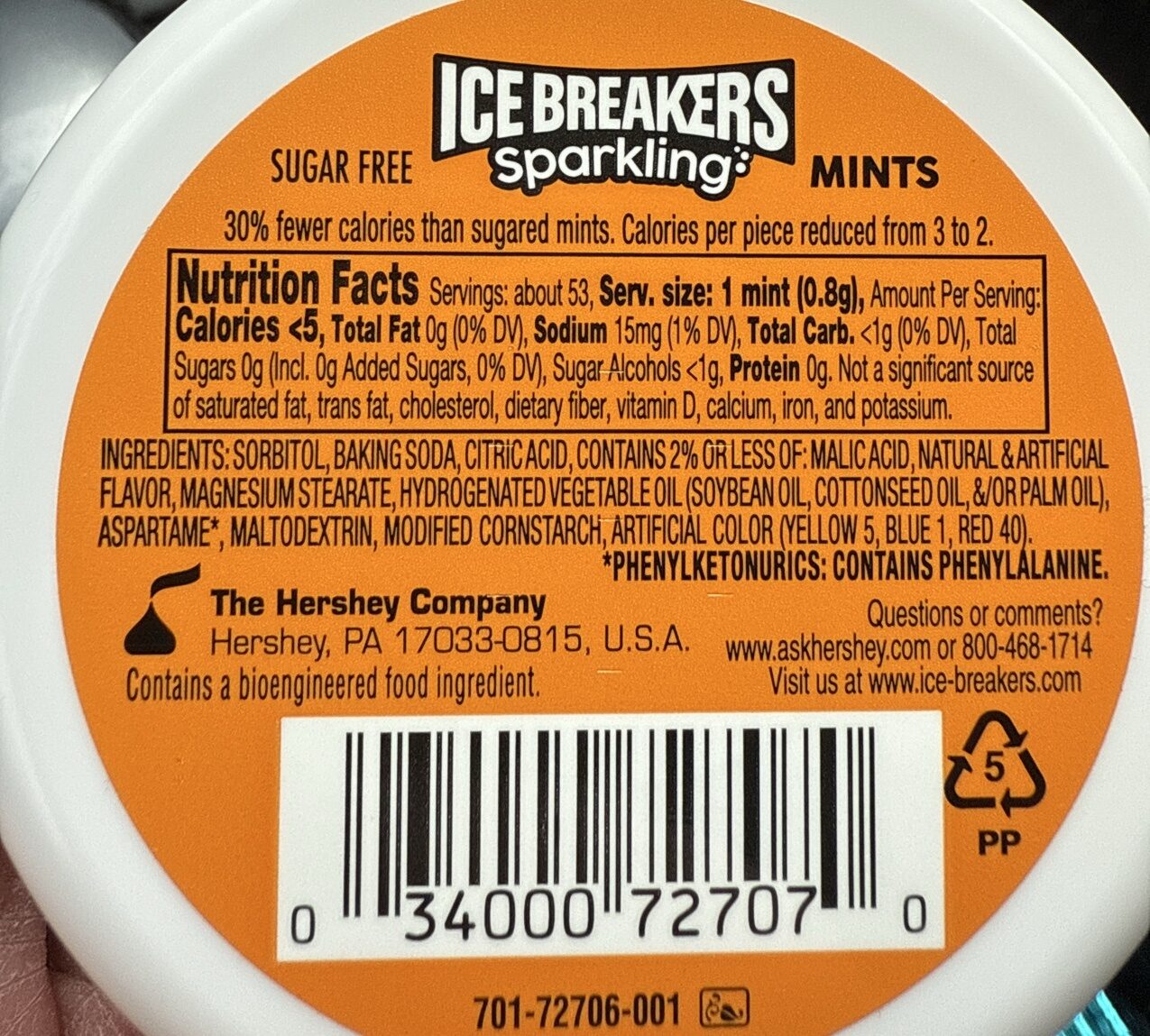 ICE BREAKERS Sparkling Breath Mints – Pineapple & Mango Flavor
