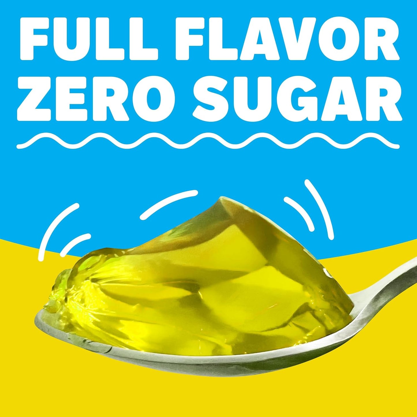 Prepared sugar free lemon gelatin dessert