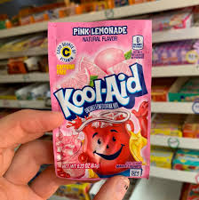 Kool‑Aid Pink Lemonade unsweetened drink mix sachet – American powdered beverage