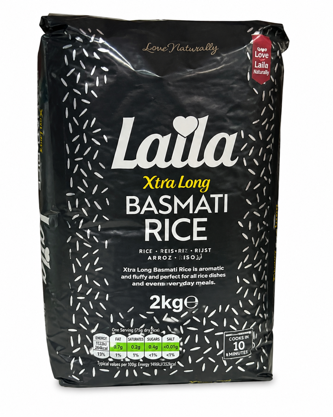 Laila Premium Basmati Rice 2kg Brown Broken Extra Long Grain – Choose Variety