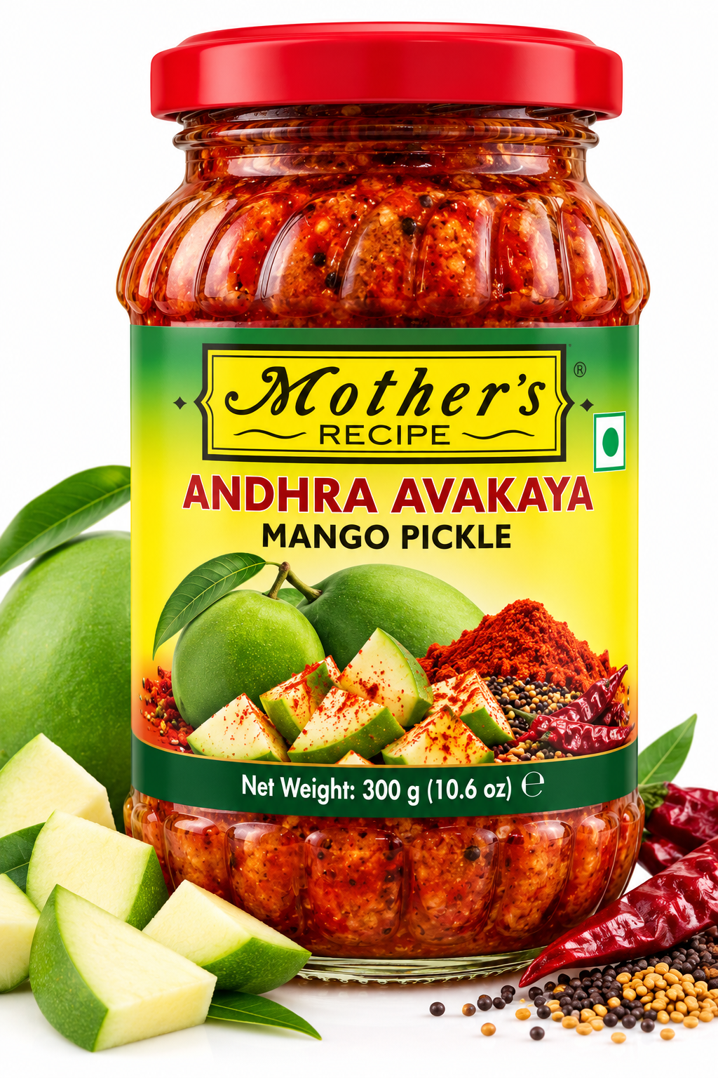 Mothers Andhra Avakaya Mango Pickle 300g – Pack of 1