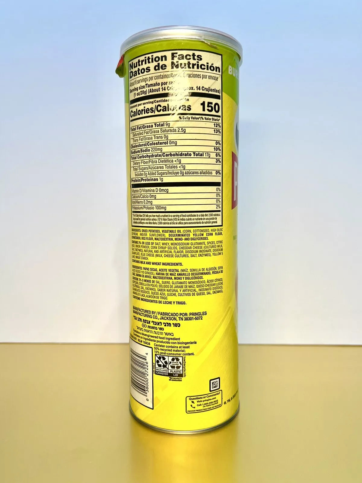 Pringles Mexican Corn Potato Chips