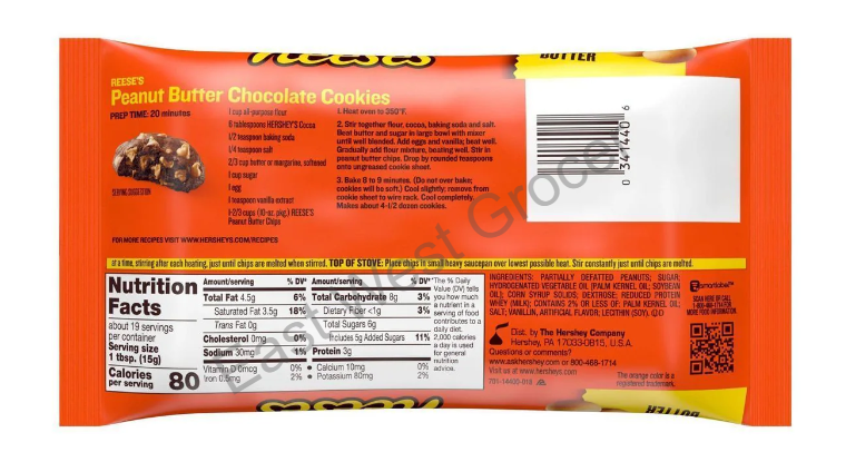 Reese’s Peanut Butter Baking Chips 283g – USA Import | Authentic American Peanut Butter Flavour | UK Stock | No Customs | Cookies, Brownies & Baking