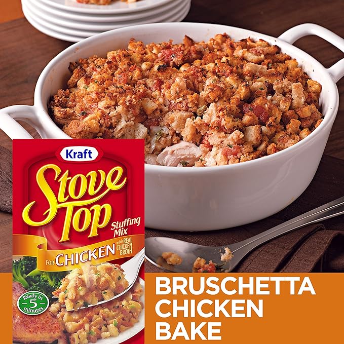 Stove Top Chicken Stuffing Mix 6oz quick and easy savory side dish