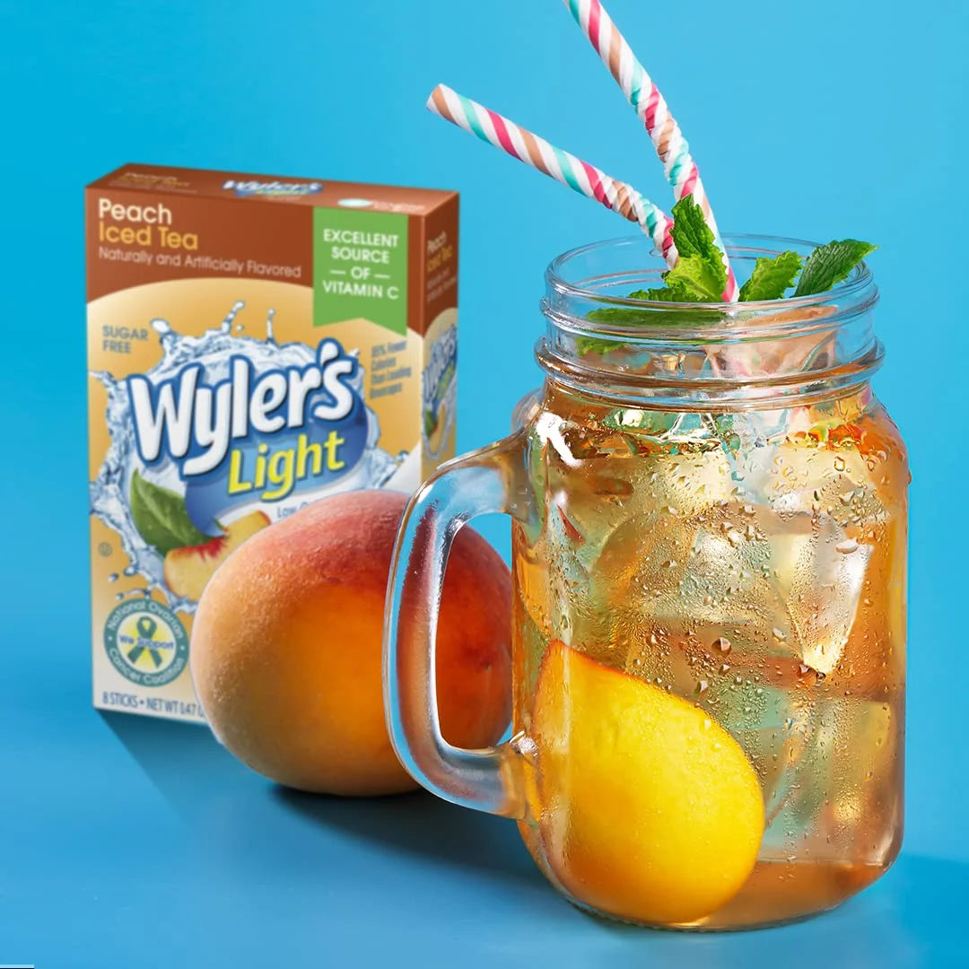 Wyler’s Light Peach Iced Tea Singles To Go
