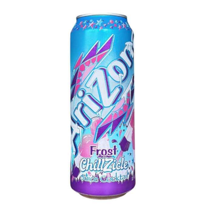 Arizona Frost ChillZicle 22oz can with frosty blue design