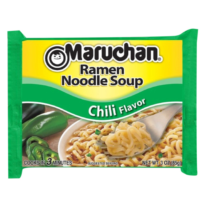 Spicy chili flavored instant ramen noodles