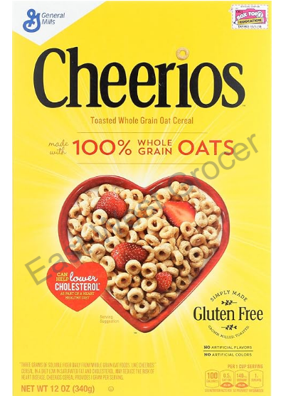 General Mills Cheerios Original Cereal 340 g – USA‑Imported Gluten‑Free Oat Breakfast – Heart‑Healthy Whole Grain O’s for UK