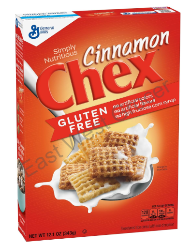 General Mills Cinnamon Chex Cereal 362 g – USA‑Imported Gluten‑Free Rice Cereal – Whole‑Grain Cinnamon Squares for UK Breakfast