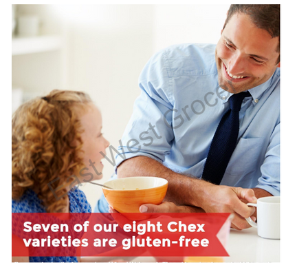 General Mills Cinnamon Chex Cereal 362 g – USA‑Imported Gluten‑Free Rice Cereal – Whole‑Grain Cinnamon Squares for UK Breakfast