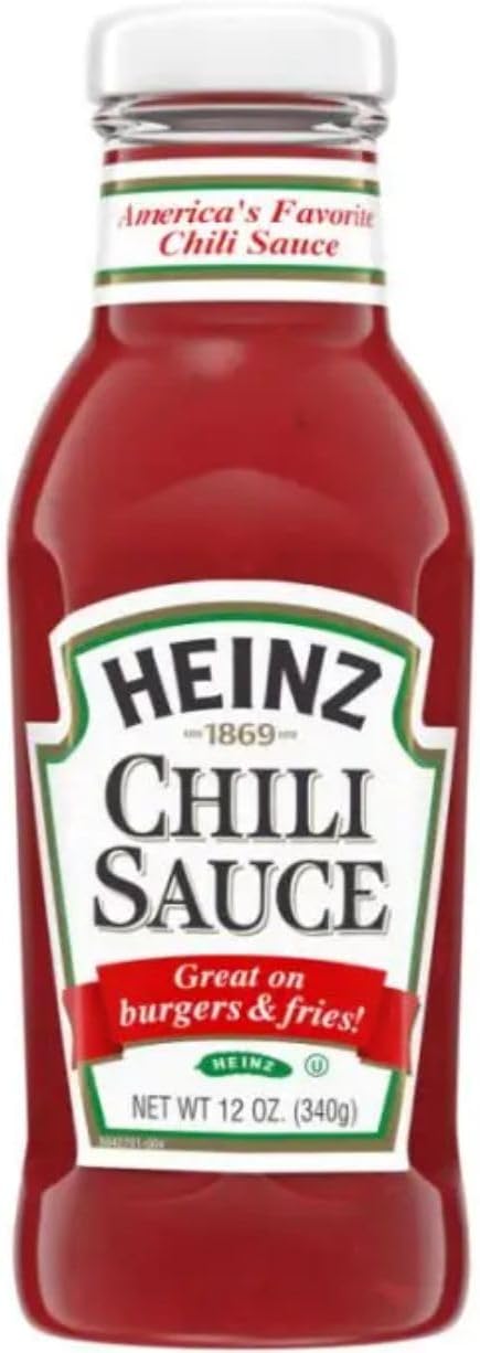 HEINZ CHILI SAUCE 1 x 340g BOTTLE AMERICAN IMPORT