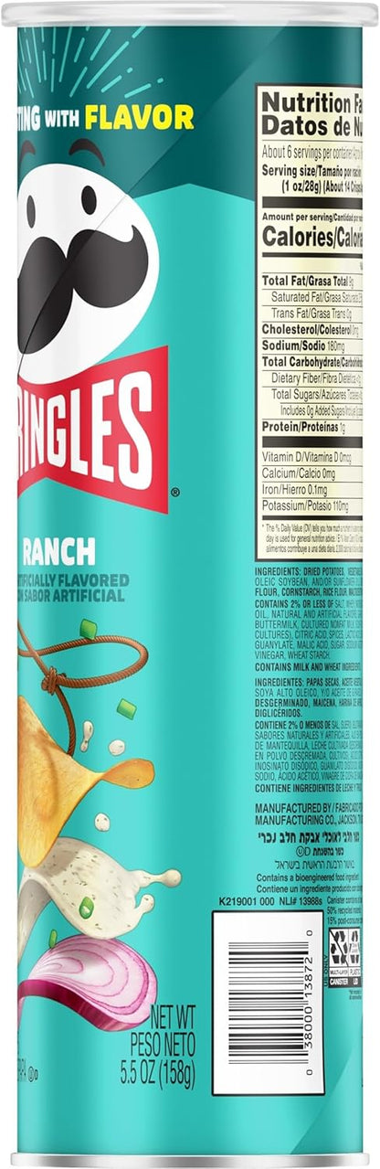 Pringles Crisps Ranch 168 g