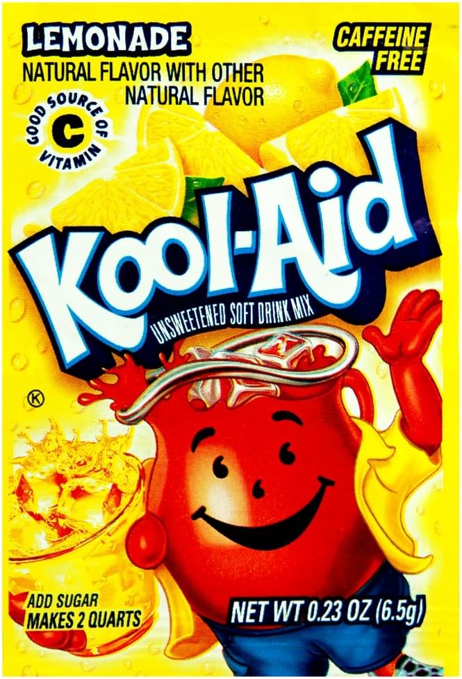 Kool Aid Lemonade Unsweetened Drink Mix 6.5g Sachet