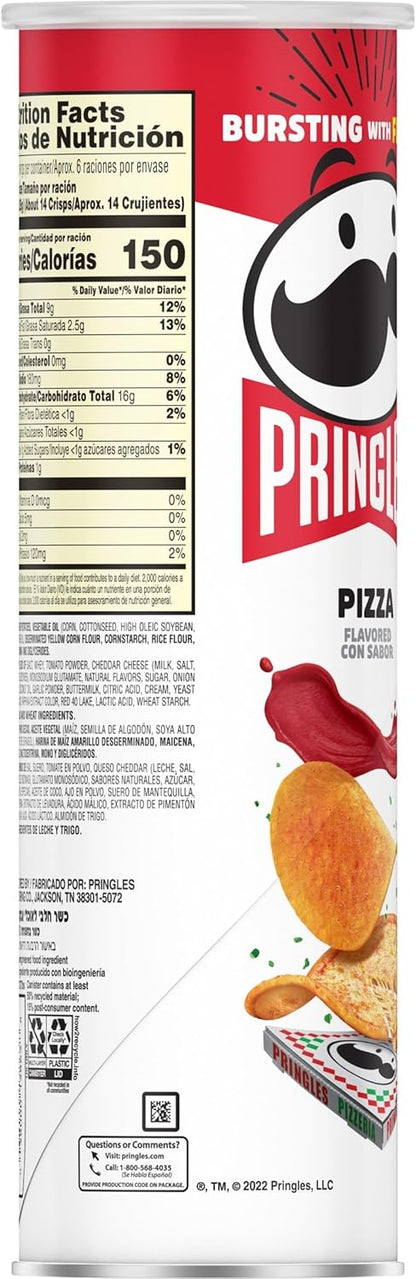 Pringles Pizza Potato Crisps, 5.5 oz