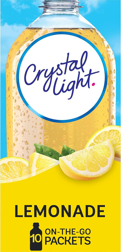 Crystal Light Lemonade On The Go Drink Mix 10 Sachets 39.6g