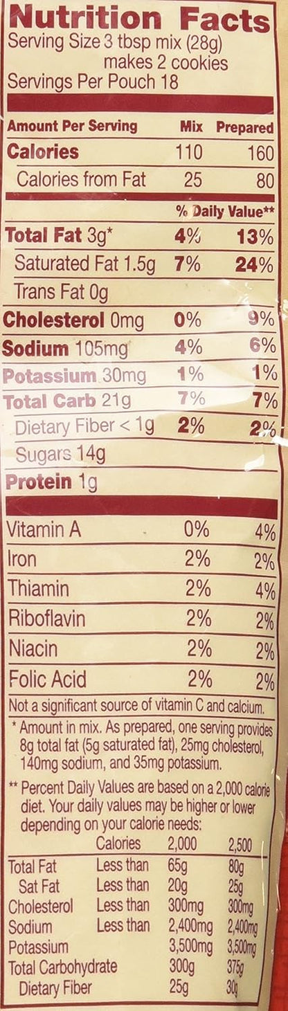 Betty Crocker Chocolate Chip Cookie Mix 17.5 OZ (496g)