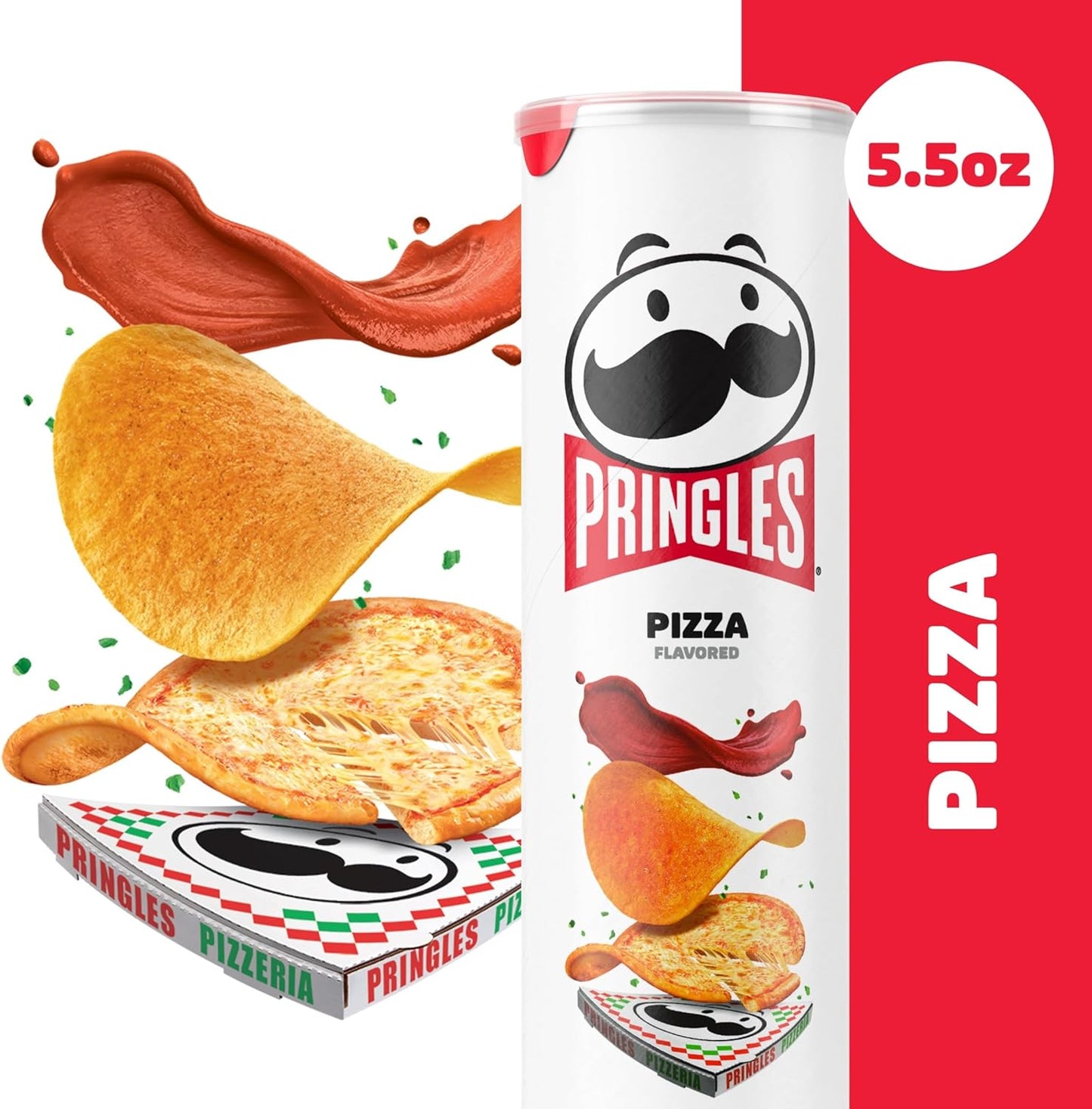 Pringles Pizza Potato Crisps, 5.5 oz