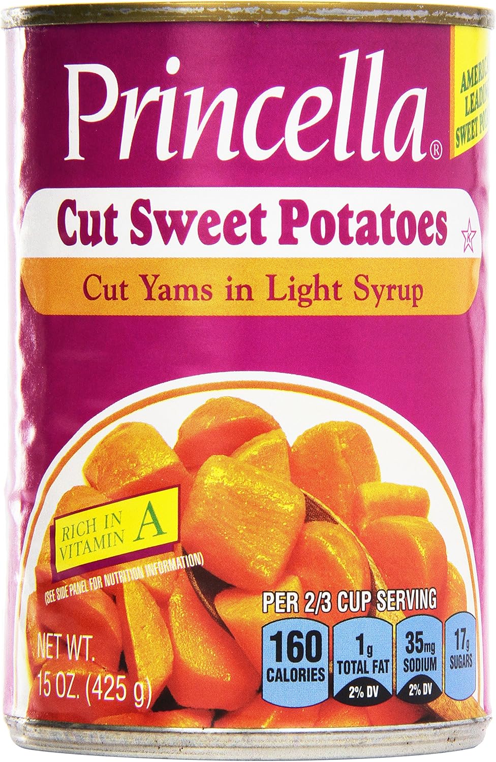 Princella Cut Yams in Light Syrup 425g