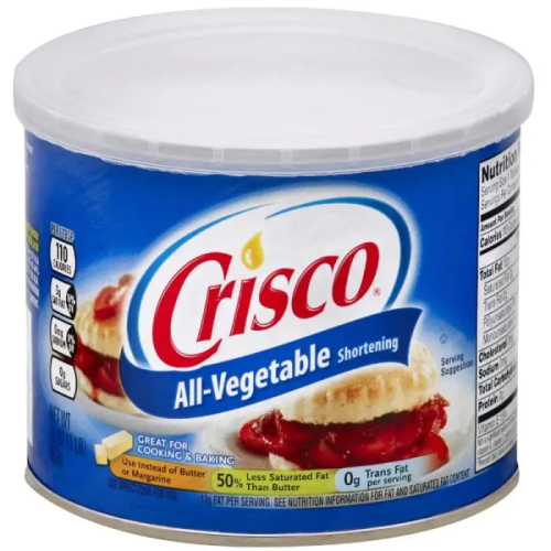 453 g Crisco vegetable shortening – versatile kitchen staple for cookies, pastries, and frying