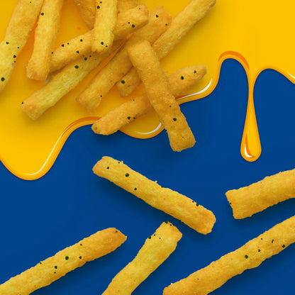 Crunchy Andy Capp's Cheddar Fries cheddar flavoured corn snack big bag