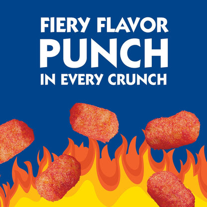 Spicy puffcorn snack Andy Capp's Fire Tots