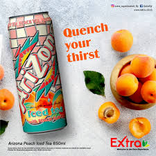 AriZona peach tea can