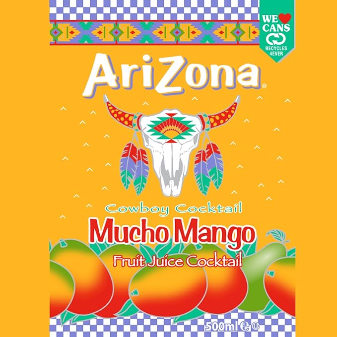 Arizona Mucho Mango Fruit Juice – 500 ml – Fruity Tropical Beverage