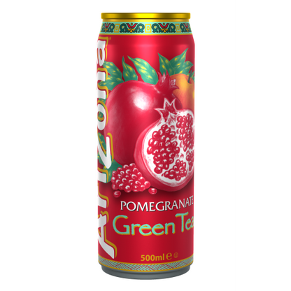 Arizona Pomegranate Green Tea – Refreshing 12×500 ml US Imported Cans