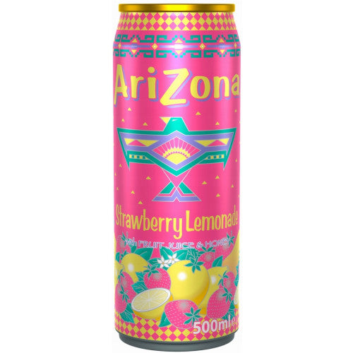 Arizona Strawberry Lemonade 500 ml – Refreshing Summer Fruit Drink