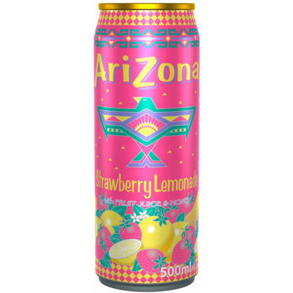 Arizona Strawberry Lemonade 500 ml – Refreshing Summer Fruit Drink