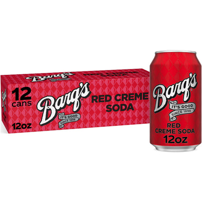 Red crème soda cans