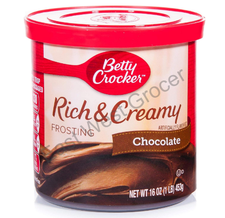 Betty Crocker Chocolate Frosting/Icing 453 g – Imported from USA- Ready to Spread, Delicious UK Baking Essentials