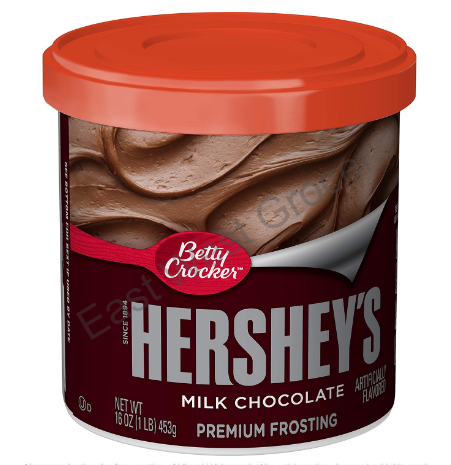 Imported from USA – Betty Crocker Hershey’s Milk Chocolate Frosting 453 g – Ready‑to‑Use Gluten‑Free Icing for Cakes, Cupcakes & Baking – Best Quality Chocolate Cake Topping UK