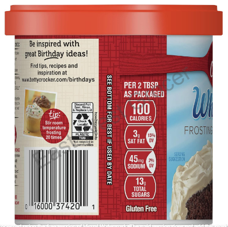 Betty Crocker Rich & Creamy Cream Cheese Frosting 453g – Imported from USA – Ready-to-Use Cake Icing | Gluten-Free American Frosting Tub for Cupcakes & Bakes – UK Stock