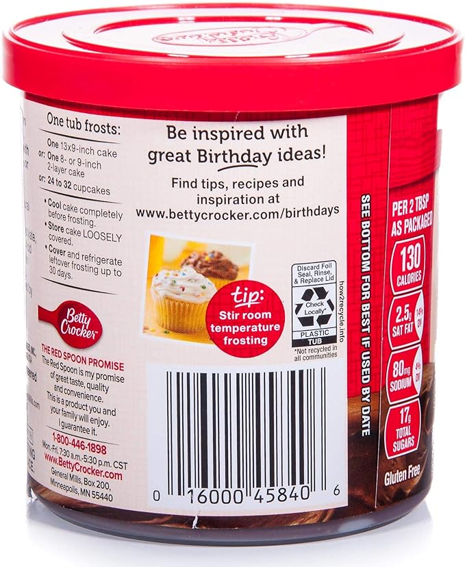 Betty Crocker Rich Chocolate Cake Frosting