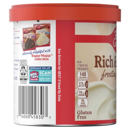 Betty Crocker Buttercream Style Vanilla Icing