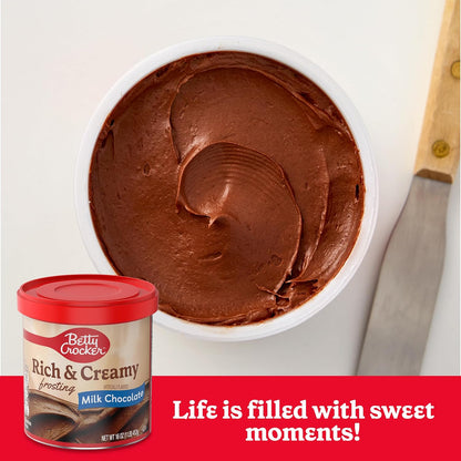 Betty Crocker Milk Chocolate Icing Tub – Ready to Use, American-Style Frosting