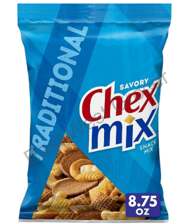 Chex Mix Traditional Savoury Snack Mix 226g – USA Imported Crunchy Party Blend – Pretzels, Rye Chips & Cereal Snack for UK