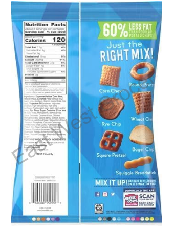 Chex Mix Traditional Savoury Snack Mix 226g – USA Imported Crunchy Party Blend – Pretzels, Rye Chips & Cereal Snack for UK